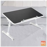 Foldable USB Cooling Fan Laptop Desk with Adjustable Height