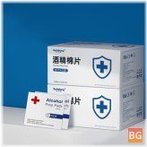 100-Pack Disinfection Sterilization Alcohol Prep Pads for Phone, Laptop, Tablet