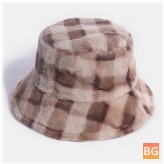 Warm and Windproof Bucket Hat with Pattern - Unisex