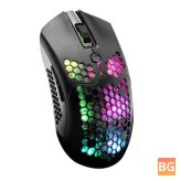 Honeycomb Mouse with 7 Button Design - Wireless Gaming Mouse for Computers Laptops PC gamers