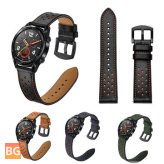 Genuine Leather Ventilation Hole Replacement Band for Huawei GT Smart Watch
