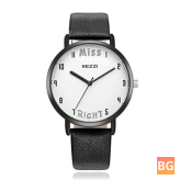 KEZZI Men's Quartz Watch - Fashionable Pattern Wristwatch