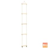 Vidaxl 91936 Kids Rope Ladder - Solid Wood and PE 30x168 cm