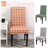 Geometric Printing Seat Cover for Dining Chairs - Stain-resistant
