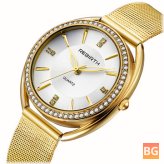 Diamond Dial Watch - Elegant Women's Watch