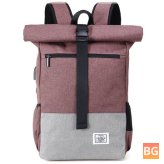 Roll Top Laptop Backpack for Women & Men