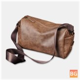 Vintage Men's Crossbody Bag with a Faux Leather Multifunctionality