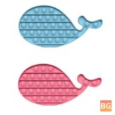 1pc Push Bubble Sensory Toy for Kids - Whale Shape