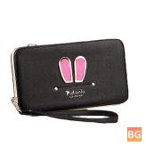 Wallet for iPhone/Ipad with Candy Color Rabbit on the Front