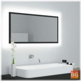Gray LED Bathroom Mirror
