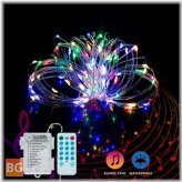 YOZATIA 50/100LEDs 12-Mode Christmas String Lights with Remote Control for Home Party or Birthday Party