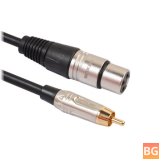 1/8-inch Male to Canon Microphone Mixer Cable