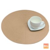 Non-slip placemats with Jacquard weave - 6 colors