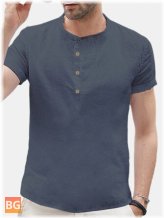 Retro Linen Cotton Men's Summer Shirts