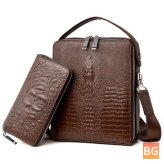 Crocodile Business Bag for Men - Men's Genuine Leather