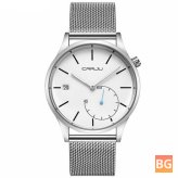 Casual Style Calendar Men's Watch - Stainless Steel strap with Quartz movement