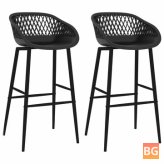 Black Bar Chair Set