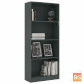 Gray Book Cabinet with 23.6