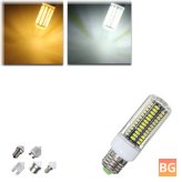 Warm White LED Bulb with Cover - 9W 105 SMD 5730