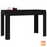 Black Chipboard Dining Table - 47.2"x23.6"x29