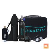 1L Refillable Scuba Oxygen Tank for Diving and Snorkeling