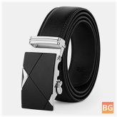 Cowhide Belt with Automatic Buckle for Men