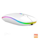Wireless Dual Mode Mouse with Adjustable DPI and LED Light