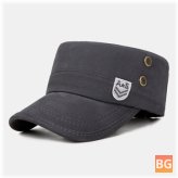 Military Cap with Breathable Holes - Flat Top