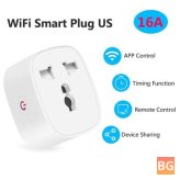 Wifi Smart Power Adapter - 16A 2 Pin JP to Universal EU UK AU Socket Outlet Timmer Voice Remote Control Google Home