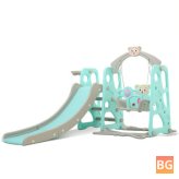 Climber Set for Toddlers - Play with the help of a big basketball hoop and a slide
