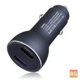 Fast Car Charger for Huawei P20 Pro Mate10 - Dual USB
