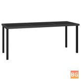 Garden Dining Table - Black - 70.9x27.6x28.7