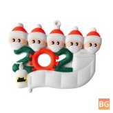 Christmas Tree Ornaments - PVC 2020 Theme - Family Members - Christmas Party Decoration