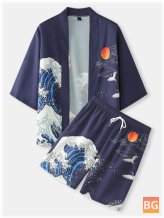 Two-Piece Kimono Outfit - Men's