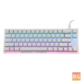 GamaKay K66 Mechanical Gaming Keyboard - 66 Keys with RGB Backlit Design