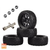 Tire Wheel Set for Rally Speed Racing Vehicles - 2.99 Inch