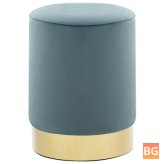 Light Blue and Gold Stool