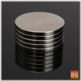 N50 Round Disc Magnets - Strong Rare Earth Neodymium (5pcs)