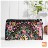 Embroidery Flowers Bag for Women - Clutch Bag