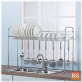 64CM Stainless Steel Kitchen Rack - dish rack drying holder