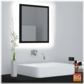 LED Bathroom Mirror - Black 15.7