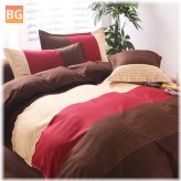 Stripe Bedding Set for Queen Size Bed