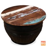 Solid Wood Coffee Table - Black Barrelshape