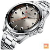 Stainless Steel Men's Watch with a Quartz Movement
