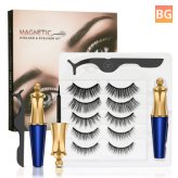Hizek Magnetic False Eyelashes Set - 5 Magnetic Crown Bottle Blister Cover