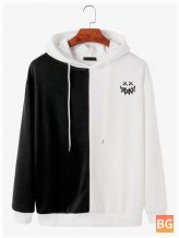 Patchwork Cotton Hoodie for Men