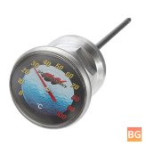 Motorcycle Oil Dipstick Thermometer Ruler - Aluminum Alloy