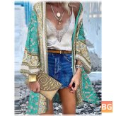 Bohemian Open Front Holiday Cardigan