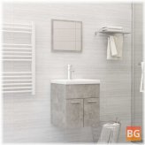 Bathroom Furniture Set in Gray - Concrete