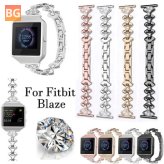 Fashionable Replacement Stainless Steel Chain Watch Band for Fitbit Smart Watch